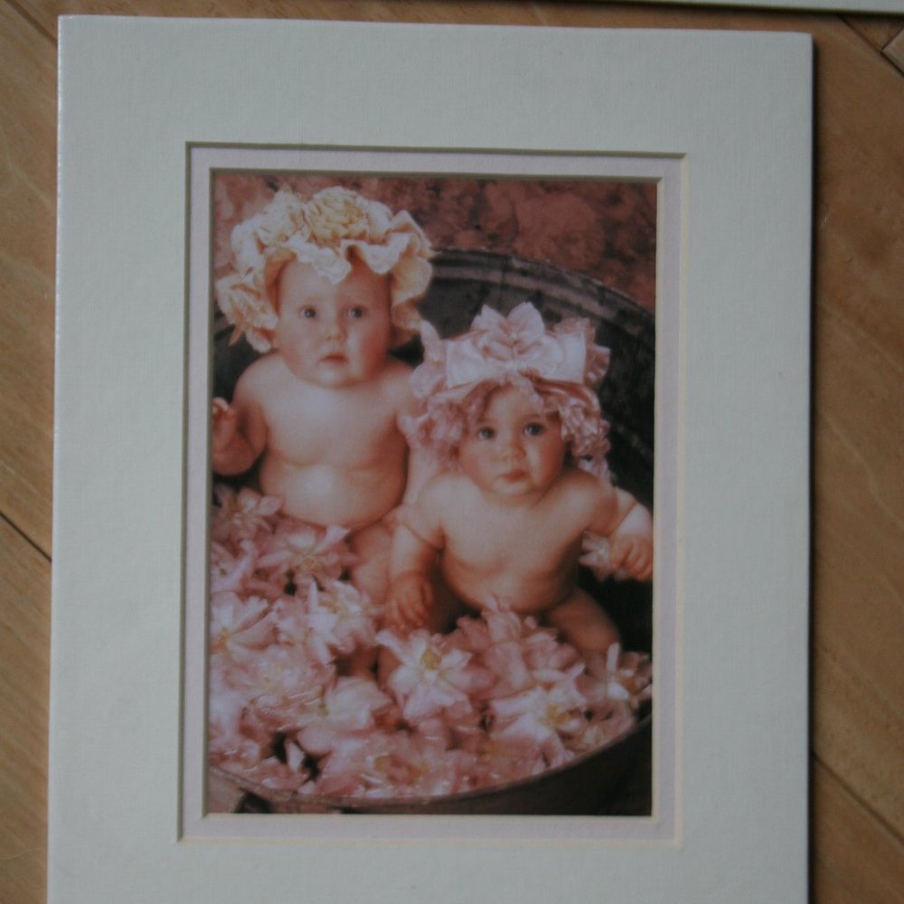 Vintage Ann Geddes Litho's Matte Framed New & Sealed